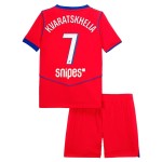 Nogometni Dresovi Paris Saint-Germain Kvaratskhelia 7 Dječji Treći 2025-26 Kratkih Rukava